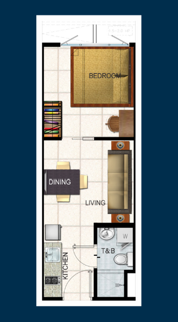 1 Bedroom unit at Air Residences